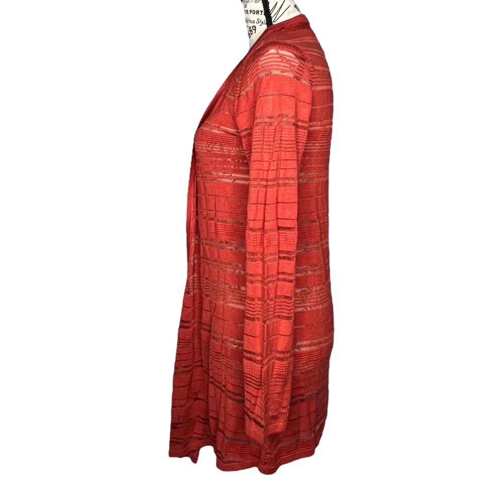 41 Hawthorn (M) Etelan Variegated Pointelle Stitch Open Cardigan - Stitch Fix - Picture 2 of 10